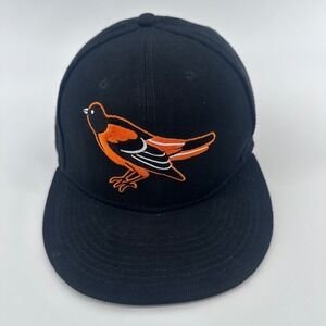 Baltimore Orioles Hat Cap Fitted 7 1/4 59FIFTY Black New Era MLB Authentic Cap